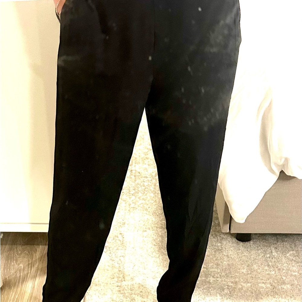 Nordstrom | Halogen | Black Ankle Pants With Stretchy High Waist